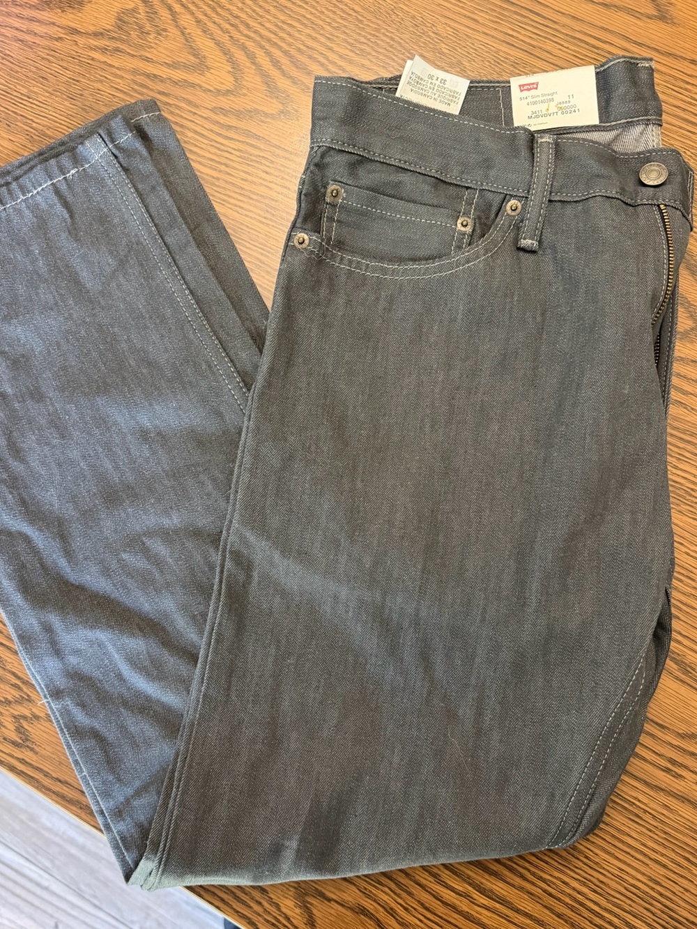 Levi's Men's Charcoal Straight Jeans